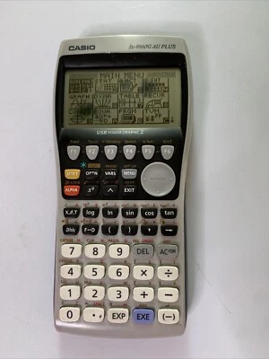Casio fx-9860G AU Plus Graphics Calculator *Working But Screen Burn In - Image 1 of 4