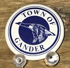 Vtg Small Pinback Button Town of Gander Flying Goose NFLD Shirt bag Accessory