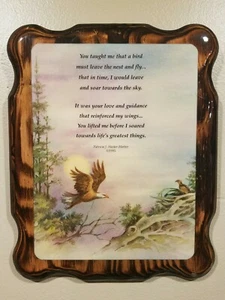 Cuadro Águila lacada con Patricia J. Hacker-Cita Harber 1995 Placa de pared  - Imagen 1 de 5