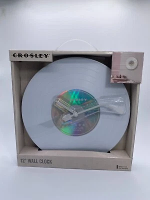Reloj de Pared Disco Vinilo Crosley 12" Edición Estudio Coleccionista Blanco Foto 1 de 4