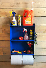Shed Garage Workshop Shelving Storage Organiser Shelf Blue Roll Holder Tools Box