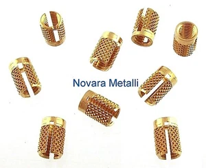 100 Inserti Filettati M2,5 ottone plastica legno inserts wood Gewindeeinsaetze  - Imagen 1 de 1