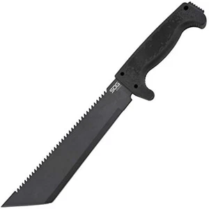 SOG SOGFari Machete Tanto 10" Fixed Blade w/ Sheath Straight & Saw Back MC04-N - Picture 1 of 6