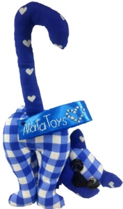 Giocattolo "Gatto" fatto a mano in cotone blu - 1R01 - Photo 1/5