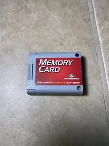 Scheda di memoria Performance Red Label Nintendo 64 N64 - Foto 1 di 4
