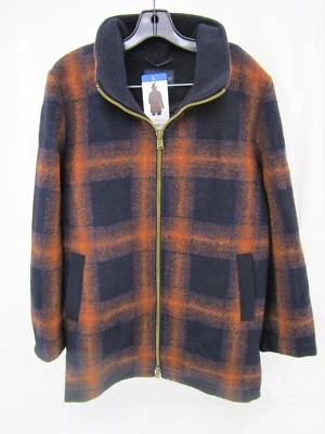 Pendleton Ladies Wool Blend Full Zip Funnel Neck Winter Walker Coat- Blue- NEW - Image 1 of 3