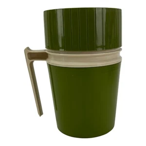 Vintage THERMOS Hot Cold Food Container Olive Green Model 7002 - Picture 1 of 8