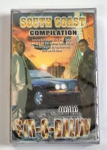SOUTH COAST COMPILATION - STR-8-BALLIN (1997) - HIP HOP CASSETTE - SEALED! OOP! - Picture 1 of 2