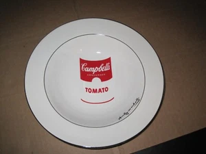 ANDY WARHOL BLOCK POP CAMPBELL'S CUENCO DE SOPA DE TOMATE CONDENSADO FIRMADO - Imagen 1 de 10