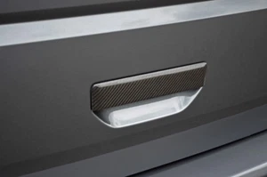 Carbon Fibre Rear Door Handle Trim Cover To Fit Volkswagen Caravelle (2016+) - Picture 1 of 3