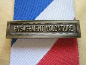 Agrafe  ENGAGEMENT VOLONTAIRE  en Bronze  Médaille de la Sécurité Intérieure  - Picture 1 of 1
