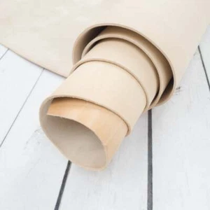 Genuine Leather Vegetable Tanned Natural Color 8-9 OZ Sides Project Pieces - Picture 1 of 6