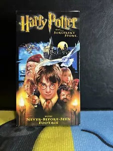 Harry Potter and the Sorcerers Stone VHS 2002 Radcliffe Grint Watson TESTED - Picture 1 of 3