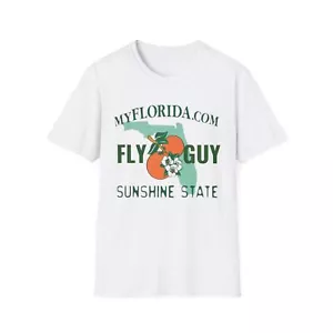 Fly Guy Florida License Plate T-Shirt Sunshine State Streetwear Tee Vintage - Picture 1 of 5