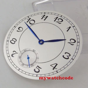 38.9mm white dial dial blue hands fit ETA 6498 ST3620 mens watch (Dial+hands) - Picture 1 of 2