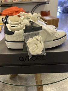 G/Fore Gfore G4 Kiltie G.112 Golf Shoe Sneaker ⛳️ Ladies 7 ⛳️ White Blue - Picture 1 of 6