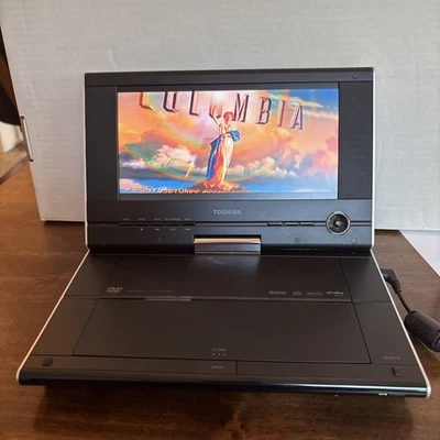 Reproductor de DVD portátil Toshiba SD-P91S pantalla giratoria 9" probado funciona leer Foto 1 de 4