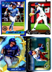 2025 Topps Series 1 - Bobby Witt Jr. - 1990 35th Anniversary - KC Royals + 3cards - Bild 1 von 3