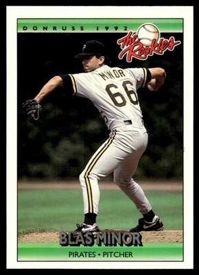 1992 Donruss The Rookies Blas Minor Rookie Pittsburgh Pirates #81 - Image 1 of 2
