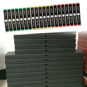 Home Workout Gym Weight Labels Weight Stack Stickers Sweat Erosion Resistant - Picture 1 of 12