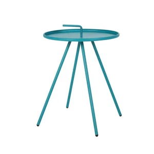 Clihome 20 in. Metal Side Table with Handle - Picture 1 of 10