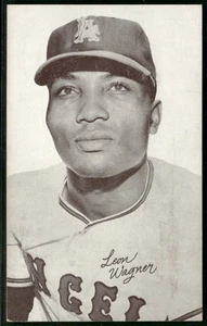 1947-66 Exhibits (W461) #NNO Leon Wagner VG-EX/EX - Picture 1 of 2