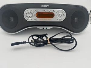 SONY ZS-SN10 Atrac3plus Portable Boombox CD MP3 AM/FM Stereo Radio Fully Tested - Picture 1 of 13