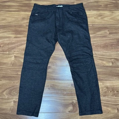 Pantalones de Motociclista DE COLECCIÓN BALMAIN Gris Material Polar LOGOTIPO DE METAL Calce Ajustado HOMBRE TALLA 36 Foto 1 de 4