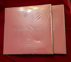 2 Victorias Secret Pink Gift Box With Pink Tissue Paper Shrink Wrap 10x10" - Picture 1 of 2