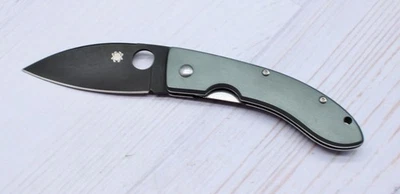 Spyderco C65FGPBK Bob Lum Folder Knife Foliage Green Black VG-10 #155V - Image 1 of 4