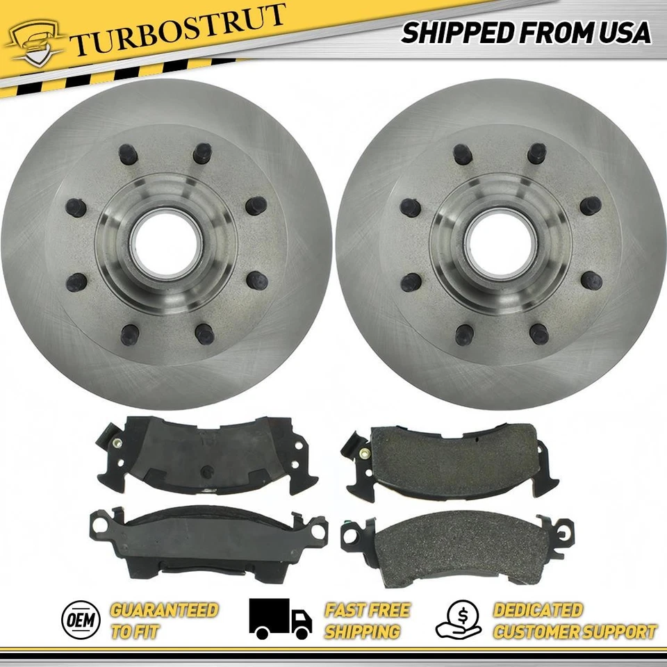 Front OE Brake Rotors Brake Pads Kit for 1971 GMC P25/P2500 Van 7.4L - Image 1 of 2