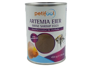 Artemia Eier 90% Schlupfrate, 454g Dose, Aufzuchtfutter, Lebend, Fischfutter - Bild 1 von 2