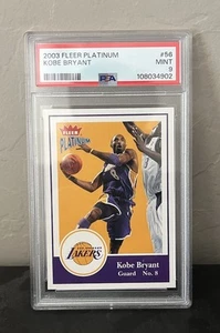 2003 Fleer Platinum Kobe Bryant #56 PSA 9 - Picture 1 of 2
