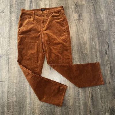 J. Pantalones rectos elásticos de pana Crew para mujer talla 30 marrón MRSP $118 dinero antiguo Foto 1 de 4
