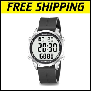 Montre Podomètre Durable avec Rétroéclairage EL - Idéal Fitness Tracker pour Seniors - Photo 1 sur 11