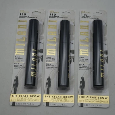 3 X MILANI The Clear Brow Clear Brow Gel Define Juegos y Sostiene 110 TRANSPARENTE Foto 1 de 4