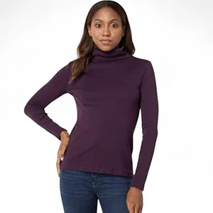 Tommy Hilfiger Women's Cotton Lightweight Turtleneck Sweater MSRP 44.50 NWT - Picture 1 of 5