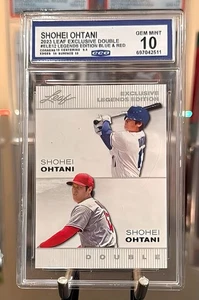 Shohei Ohtani 2023 Leaf Exclusive Legends Edition Blue Red Double #ELE12 CCG 10 - Bild 1 von 2