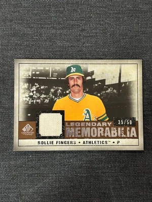 2008 UPPER DECK SP LEGENDARY MEMORABILIA  ROLLIE FINGERS # LM-RF 35/50 - Image 1 of 2