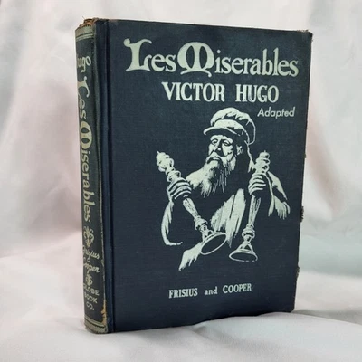 Les Miserables Victor Hugo VTG 1947 Globe Book Co Frisius And Cooper Ex Libris - Image 1 of 4