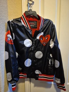 Keith Haring Members Only Jacket Mesh Lined Sequin Full Zip Size L - Picture 1 of 12