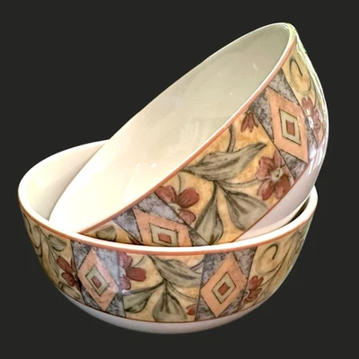 Set of 2 vintage Royal Doulton Cinnabar Everyday All Purpose Bowls 6" - Image 1 of 4