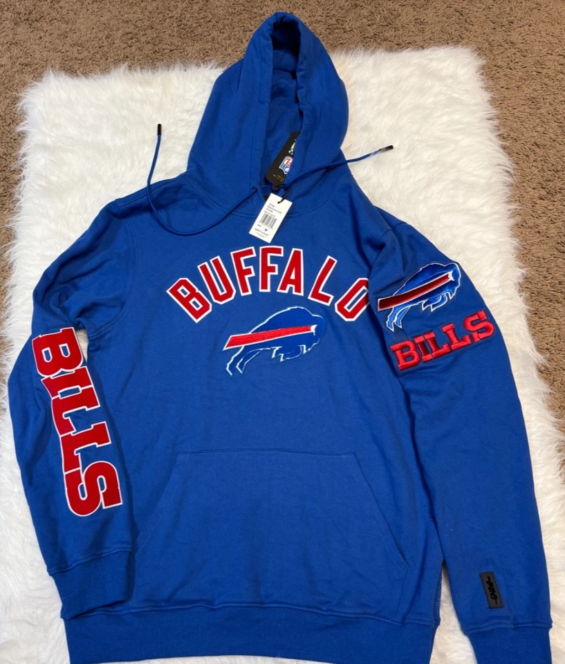 Buffalo Bills Zubaz Full Zip Men's Size Large Grey Hoodie Jacket