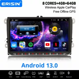 9" Android 13 Autoradio Navi für VW Golf 5/6 Passat B6 Tiguan Bora T5 Skoda SEAT - Bild 1 von 22