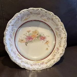 Antique CT Carl Tielsch Germany 10” Floral Bowl - Beautiful!!! - Picture 1 of 9