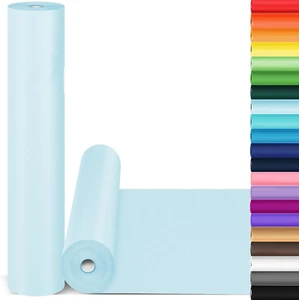 Easter Wrapping Paper for Bouquet Flower Gift Wrap, 15"X900" Light Blue Bulletin - Picture 1 of 5