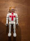 Vintage Flat Head Figure Arco Space wear Play kid toy toys Hong Kong White/Red