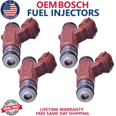 Nuevo juego de 4 inyectores de combustible OEM BOSCH para Nissan Sentra 2000-2002 1,8 L I4 Foto 1 de 4