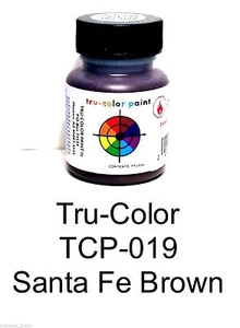 Tru-Color TCP-019 ATSF Santa Fe Brown 1 oz Paint Bottle - Picture 1 of 3