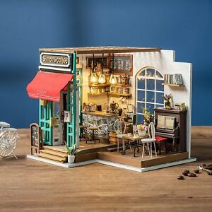 Rolife Simon's Coffee 1:24 DIY Wooden Doll House Miniature Dollhouse Toys